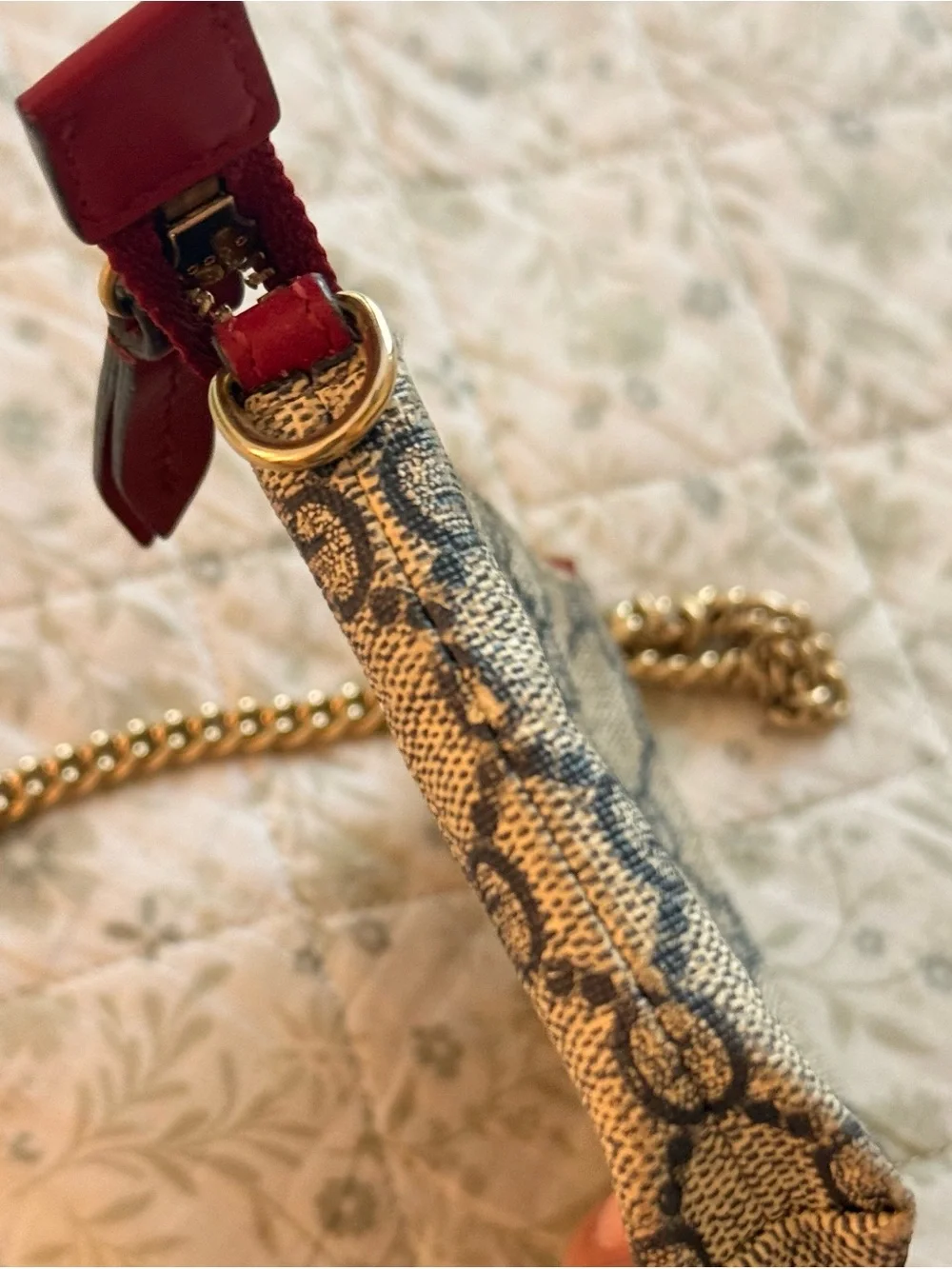 Gucci GG monogram mini chain bag